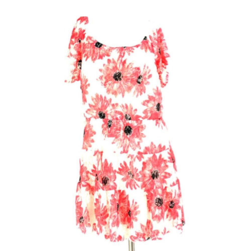 HeartSoul Floral Daisies Lace Tiered Blouson Dress
